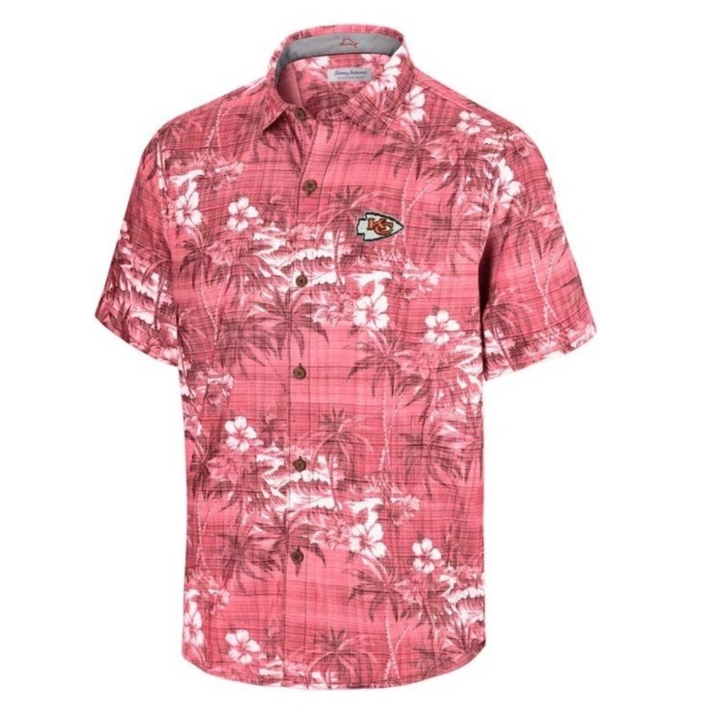 Kansas City Chiefs Tommy Bahama Coconut Point Camp Shirt - Men's Small NEW